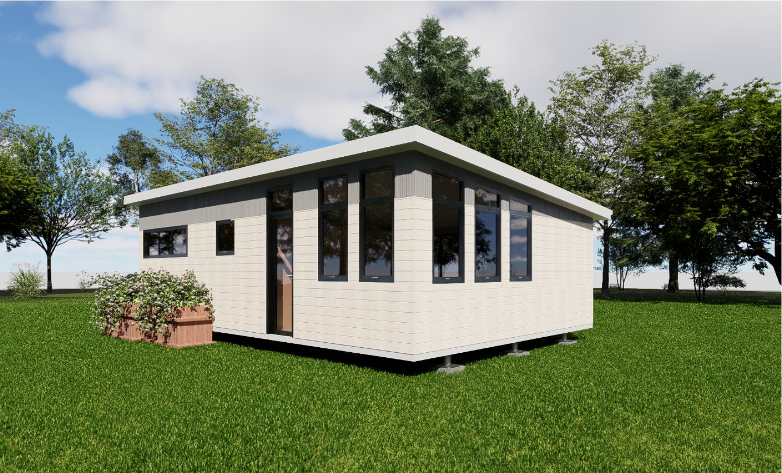 Ozzy Nest corner exterior rendering