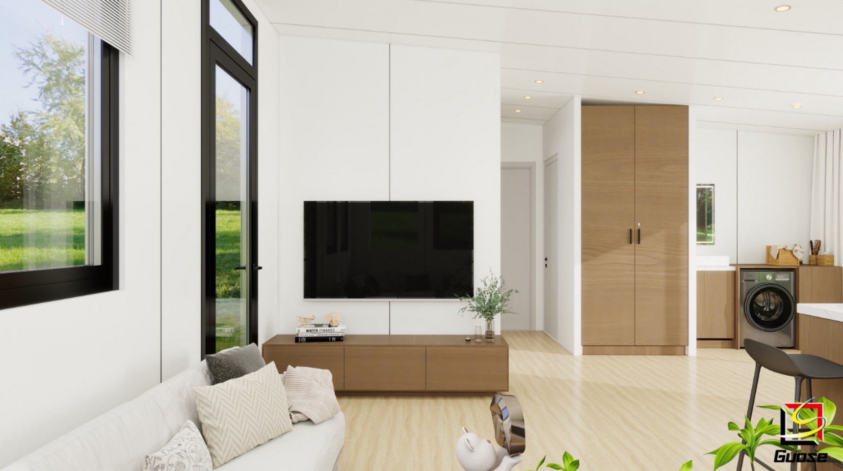 Contemporary Ozzy Nest living interior